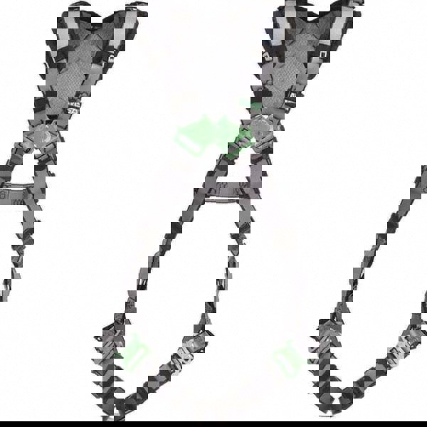 Fall Protection Harnesses: 400 Lb, Vest Style, Size 2X-Large, Polyester, Back